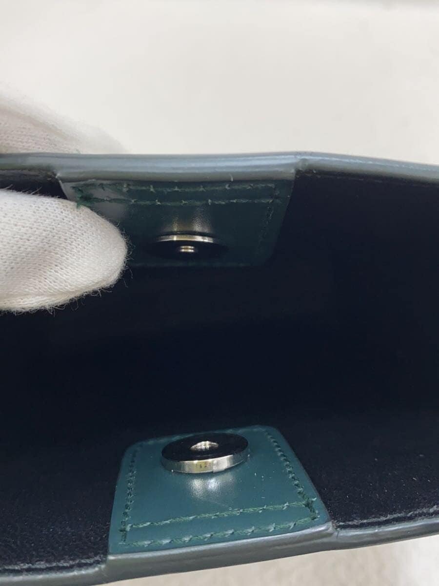 JIL SANDER Tangle Small Shoulder Shoulder Bag Leather GRN Solid Color 5