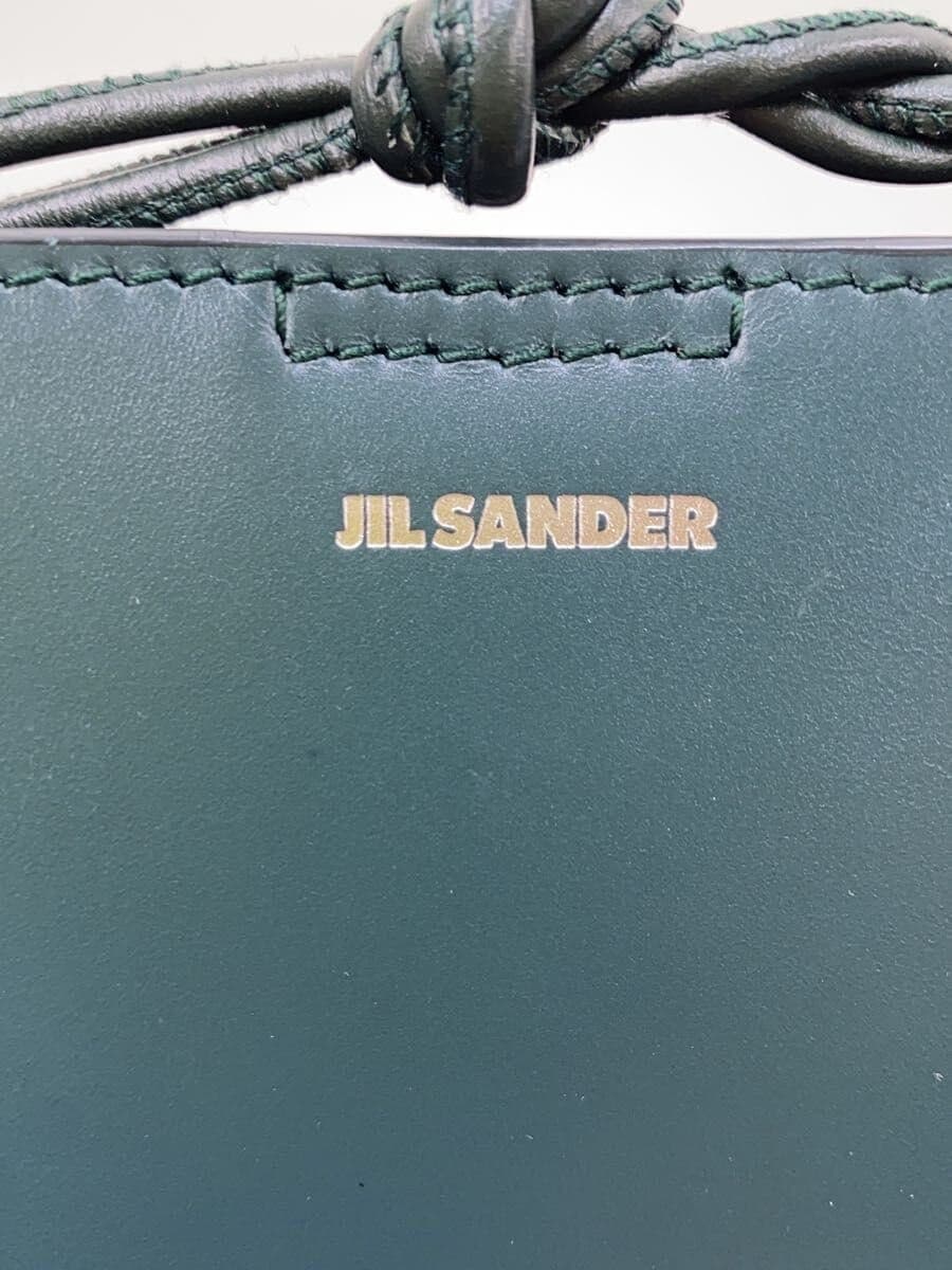 JIL SANDER Tangle Small Shoulder Shoulder Bag Leather GRN Solid Color 6