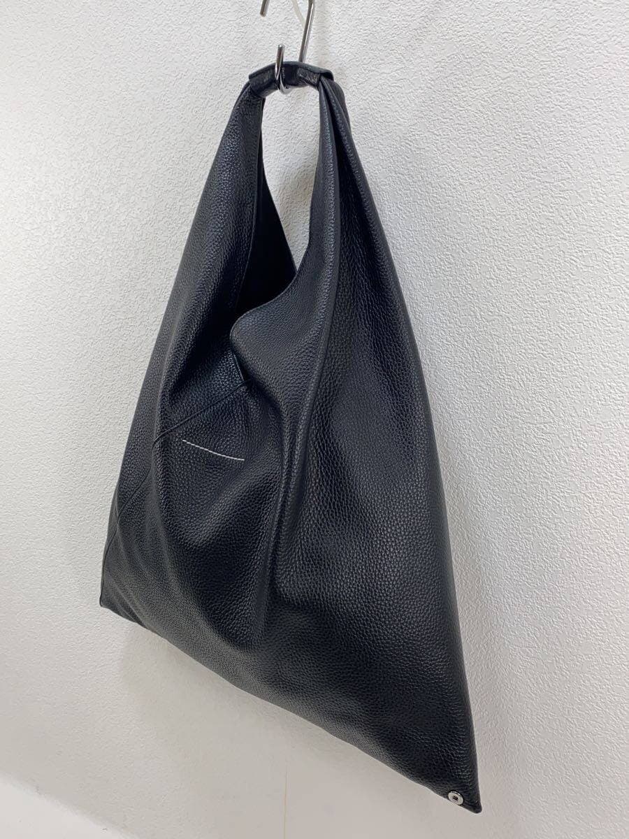 MM625aw Japanese Tote Triangle Tote Bag Leather BLK s54wd0039 p4344 2