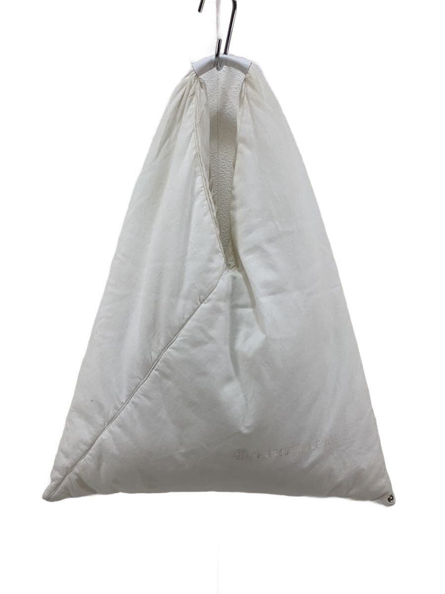 MM619AW Japanese Tote Cotton WHT Solid S54WD0039 P2869 With Stain