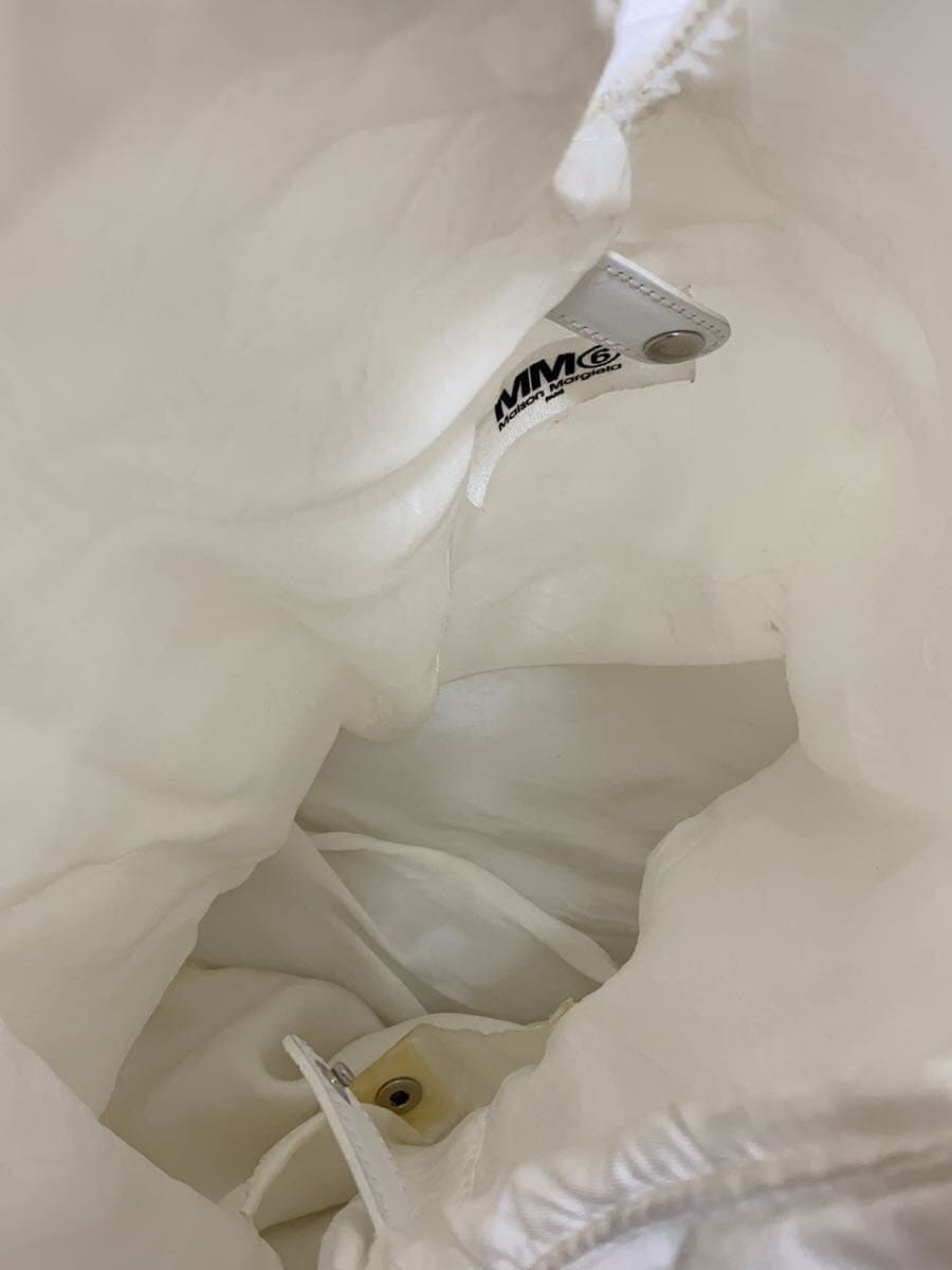 MM619AW Japanese Tote Cotton WHT Solid S54WD0039 P2869 With Stain 7