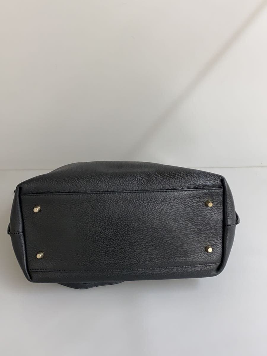 FURLA Tote Bag Leather BLK 4