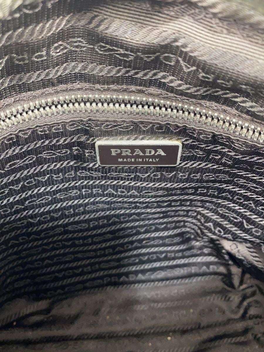 PRADA Tessuto Deteriorated Considered Shoulder Bag Nylon KHK Solid 7