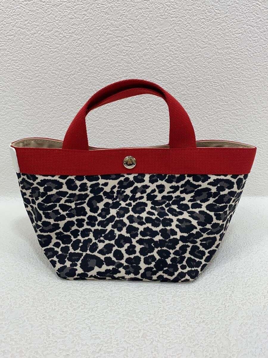 Herve Chapelier With Tag Panther Brown Boat Shape Tote S Tote Bag BEG All Over Pattern 701FB 2