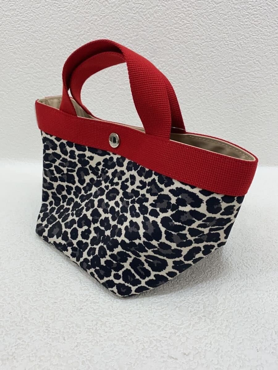 Herve Chapelier With Tag Panther Brown Boat Shape Tote S Tote Bag BEG All Over Pattern 701FB 3