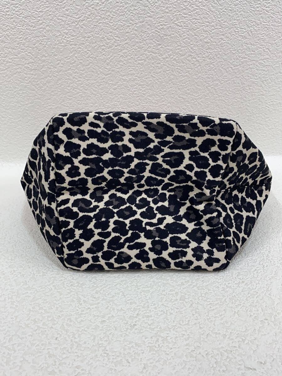 Herve Chapelier With Tag Panther Brown Boat Shape Tote S Tote Bag BEG All Over Pattern 701FB 5