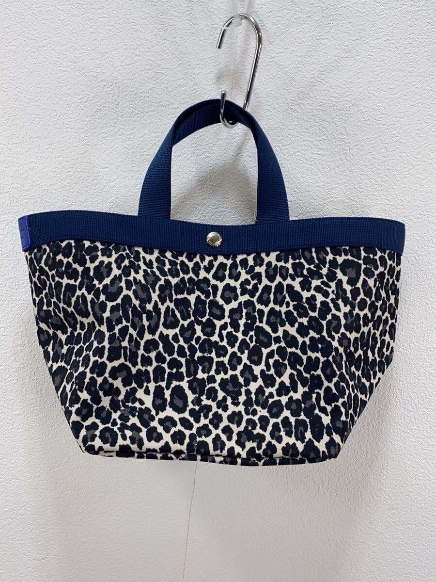 Herve Chapelier With Tag Panther Brown Made to Order Boat Shape Tote Square Tote BEG All Over Pattern 2