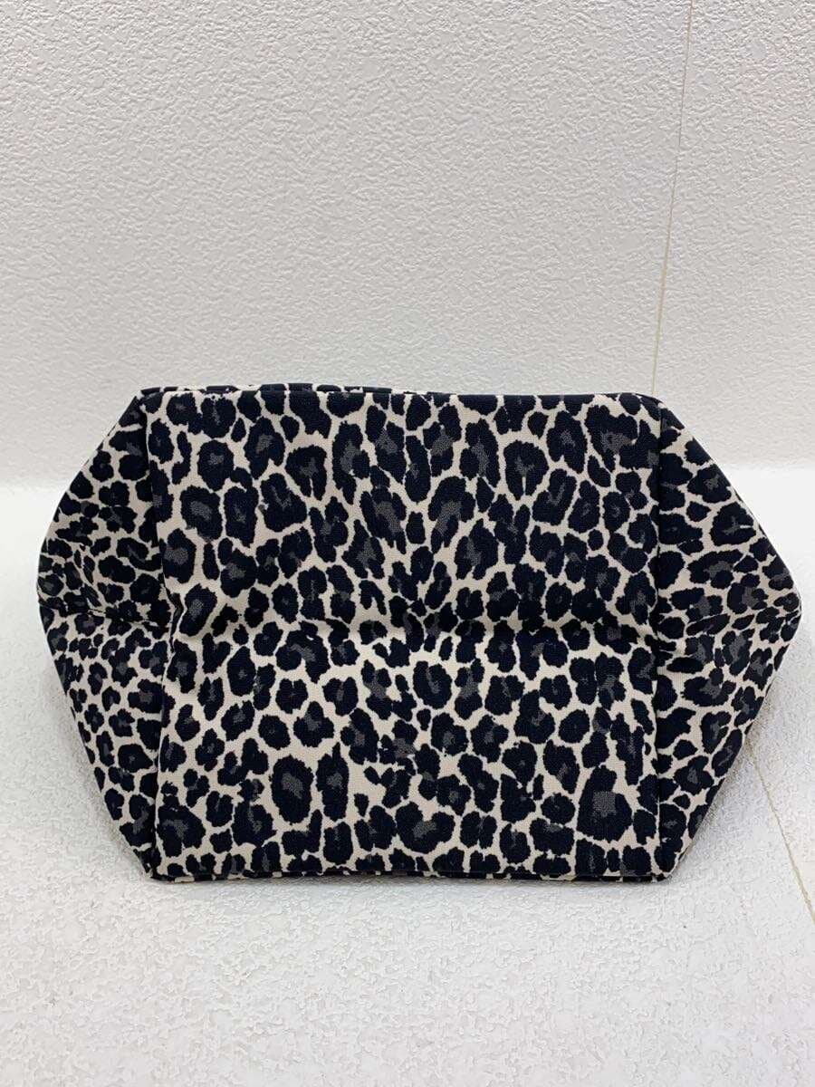 Herve Chapelier With Tag Panther Brown Made to Order Boat Shape Tote Square Tote BEG All Over Pattern 5