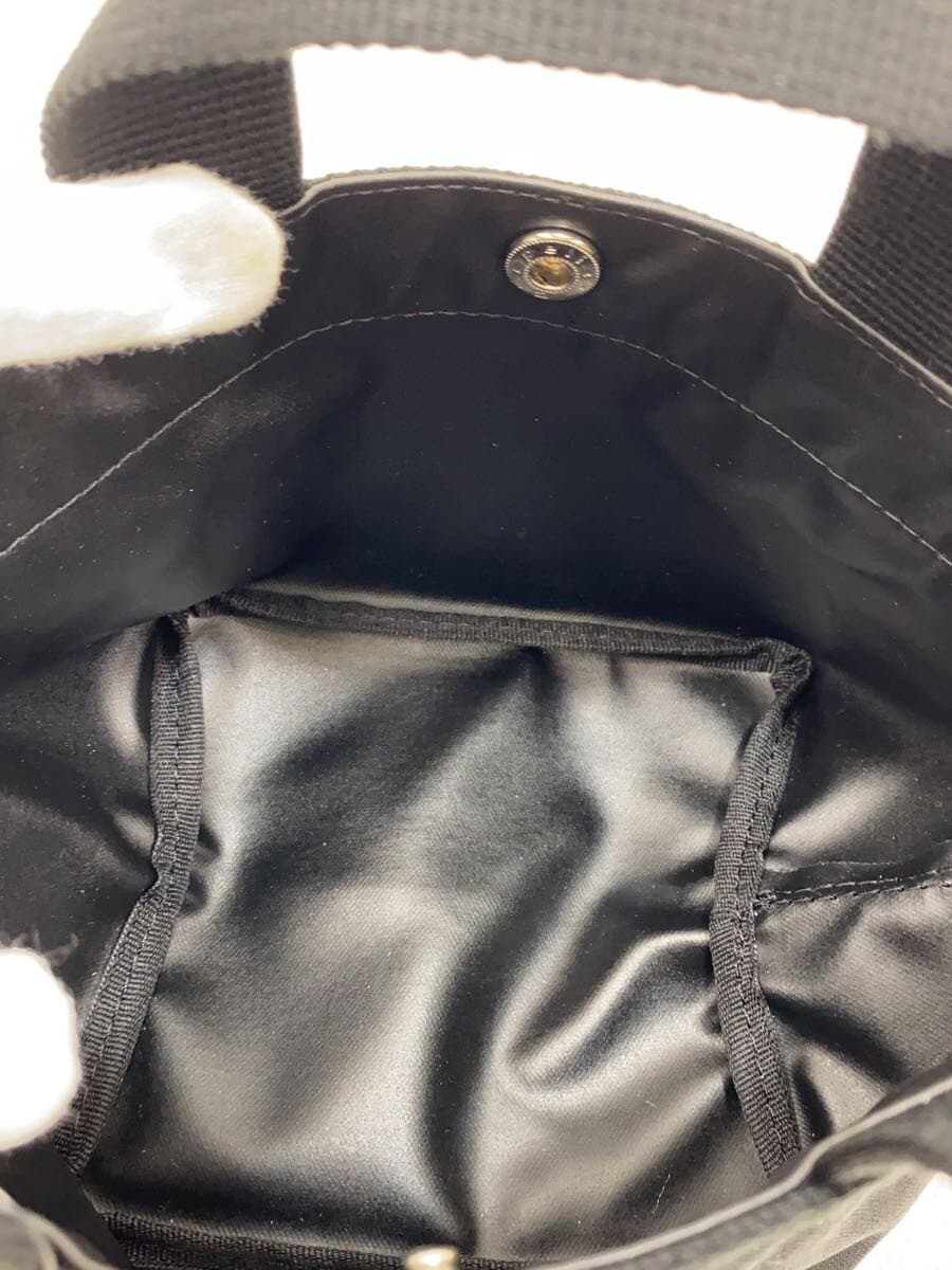 Herve Chapelier With Tag Boat Shape Tote S Noir x Noir Handbag BLK Solid 2701C 6