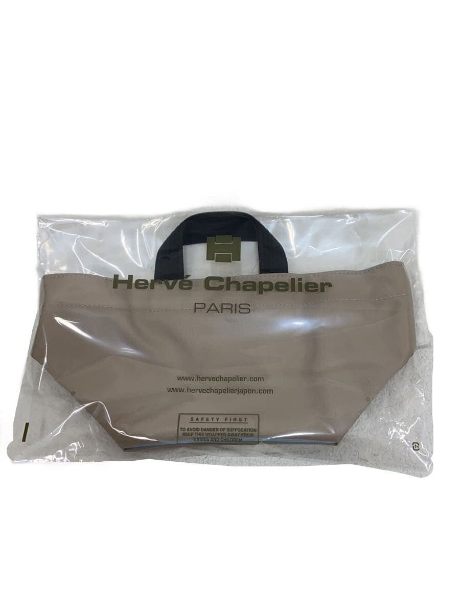 Herve Chapelier With Tag Nylon Boat Shape Tote S Handbag GRY Solid 901N