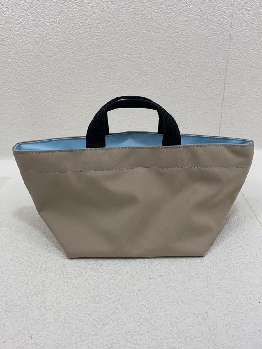 Herve Chapelier With Tag Nylon Boat Shape Tote S Handbag GRY Solid 901N 4