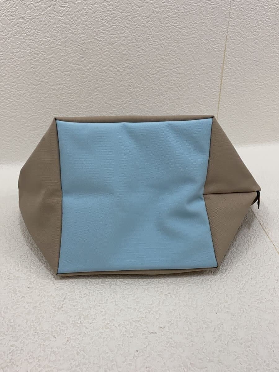 Herve Chapelier With Tag Nylon Boat Shape Tote S Handbag GRY Solid 901N 5