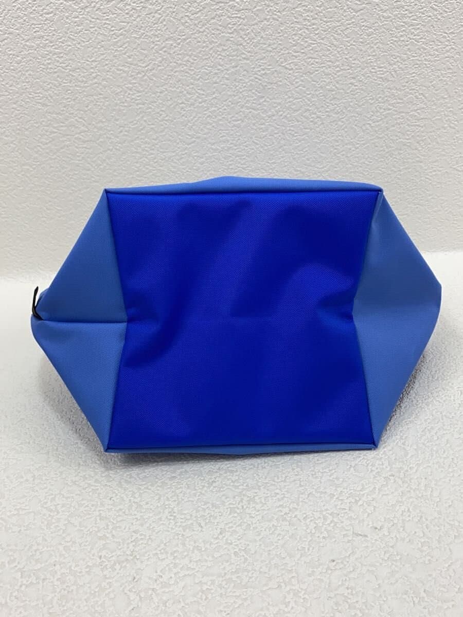 Herve Chapelier With Tag Nylon Boat Shape Tote S Handbag BLU Solid 901N 5