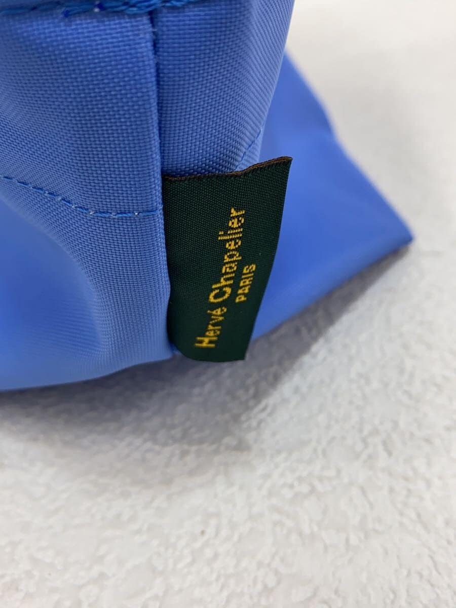 Herve Chapelier With Tag Nylon Boat Shape Tote S Handbag BLU Solid 901N 6