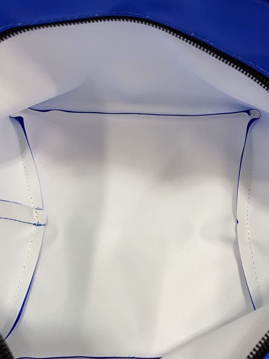 Herve Chapelier With Tag Nylon Boat Shape Tote S Handbag BLU Solid 901N 7