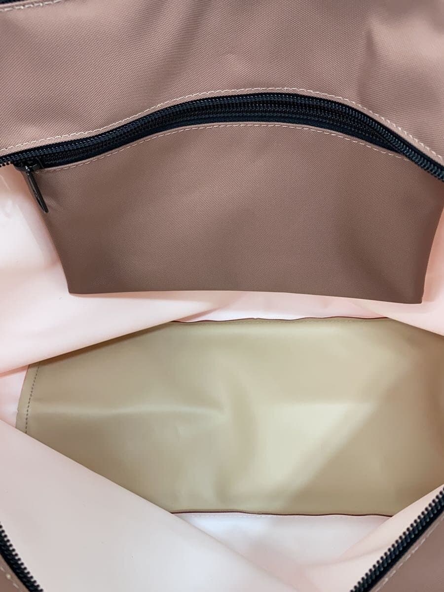 Herve Chapelier With Tag 25SS Boat Shape Tote Nylon Square Shoulder PNK Solid 1024N 7