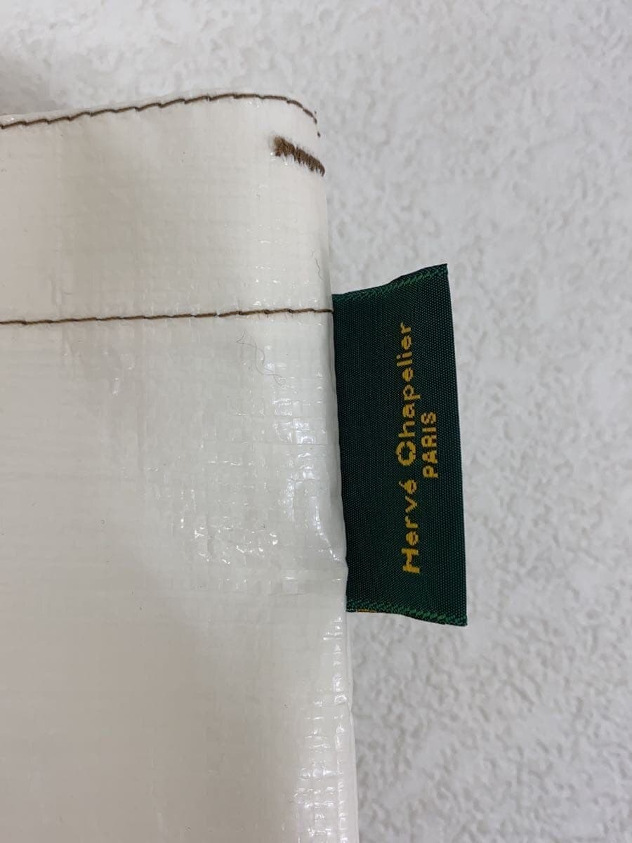 Herve Chapelier With Tag Marche Shoulder Bag L Boat Shape Tote WHT Solid 4014PP 5