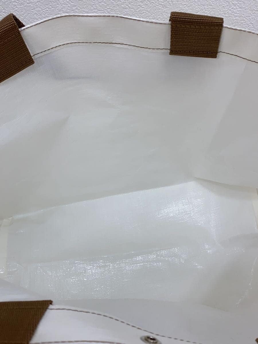 Herve Chapelier With Tag Marche Shoulder Bag L Boat Shape Tote WHT Solid 4014PP 6