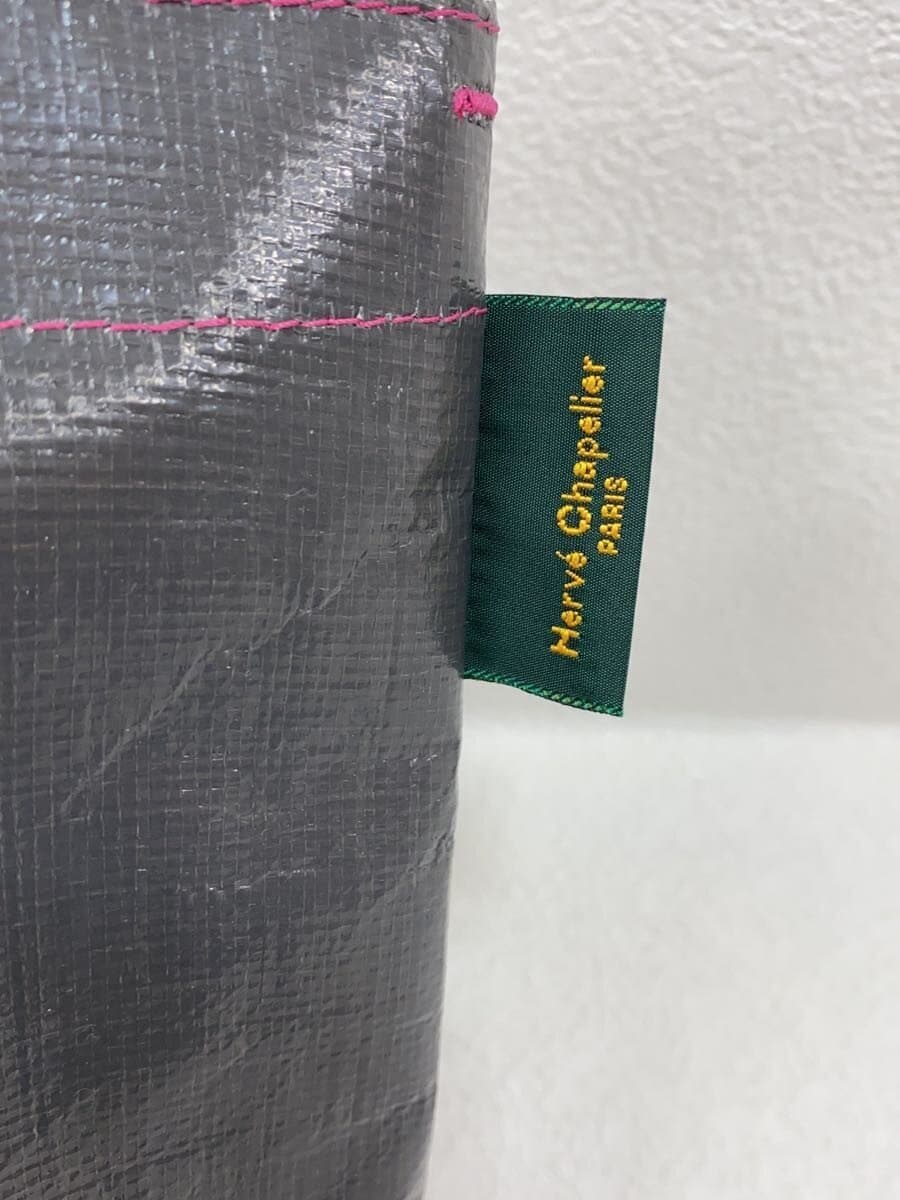 Herve Chapelier With Tag Marche Shoulder Bag L Boat Shape Tote GRY Solid 4014PP 6