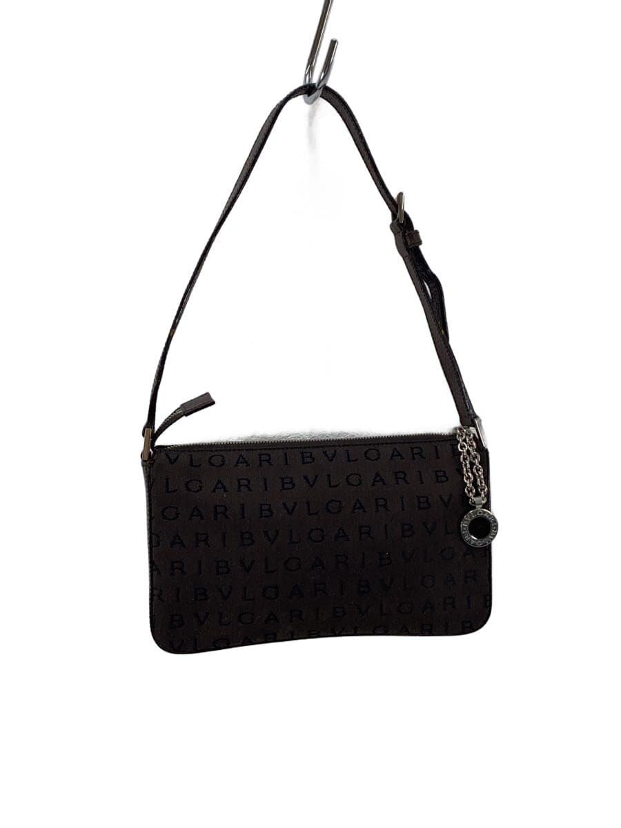 BVLGARI Handbag Canvas BRW All Over Pattern