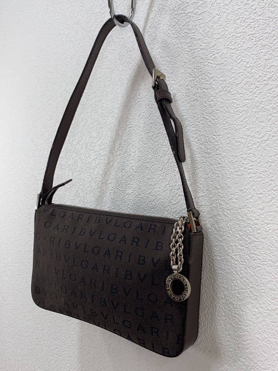 BVLGARI Handbag Canvas BRW All Over Pattern 2