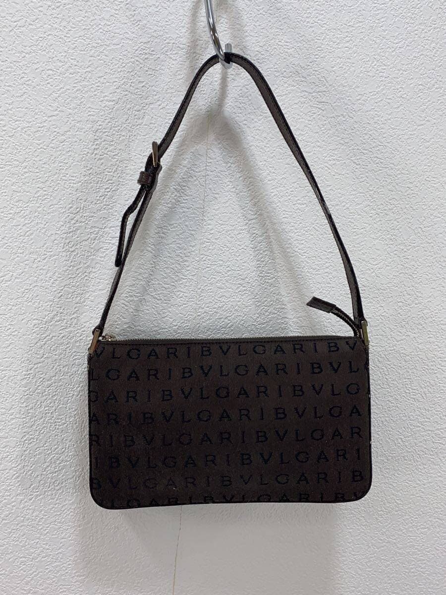 BVLGARI Handbag Canvas BRW All Over Pattern 3