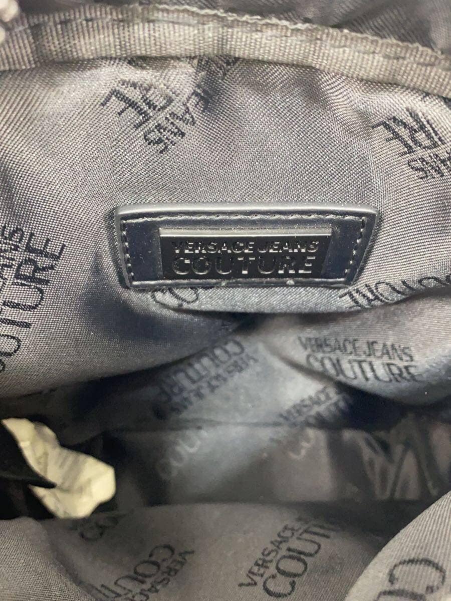 VERSACE JEANS COUTURE Shoulder Bag Nylon BLK All Over Pattern 6