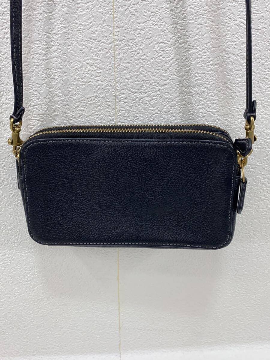 COACH Shoulder Bag Leather BLK CH819 4