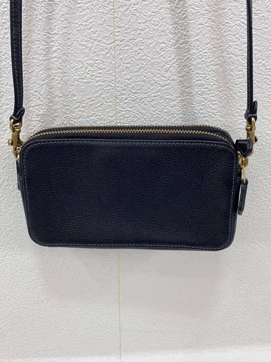 COACH Shoulder Bag Leather BLK CH819 4