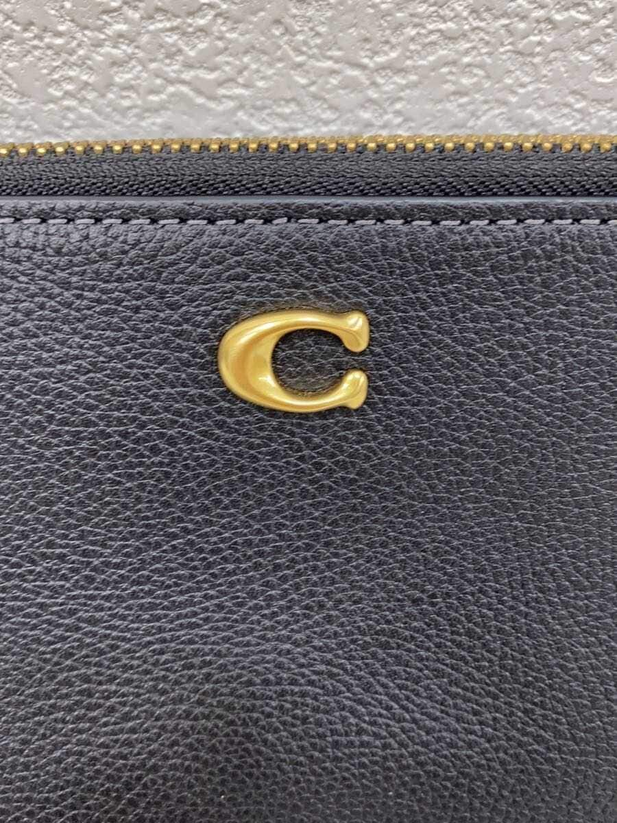 COACH Shoulder Bag Leather BLK CH819 6