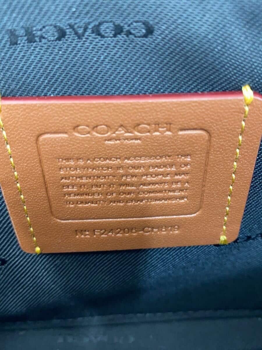 COACH Shoulder Bag Leather BLK CH819 7