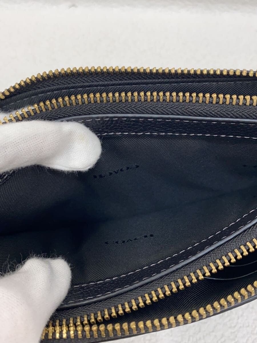 COACH Shoulder Bag Leather BLK CH819 9