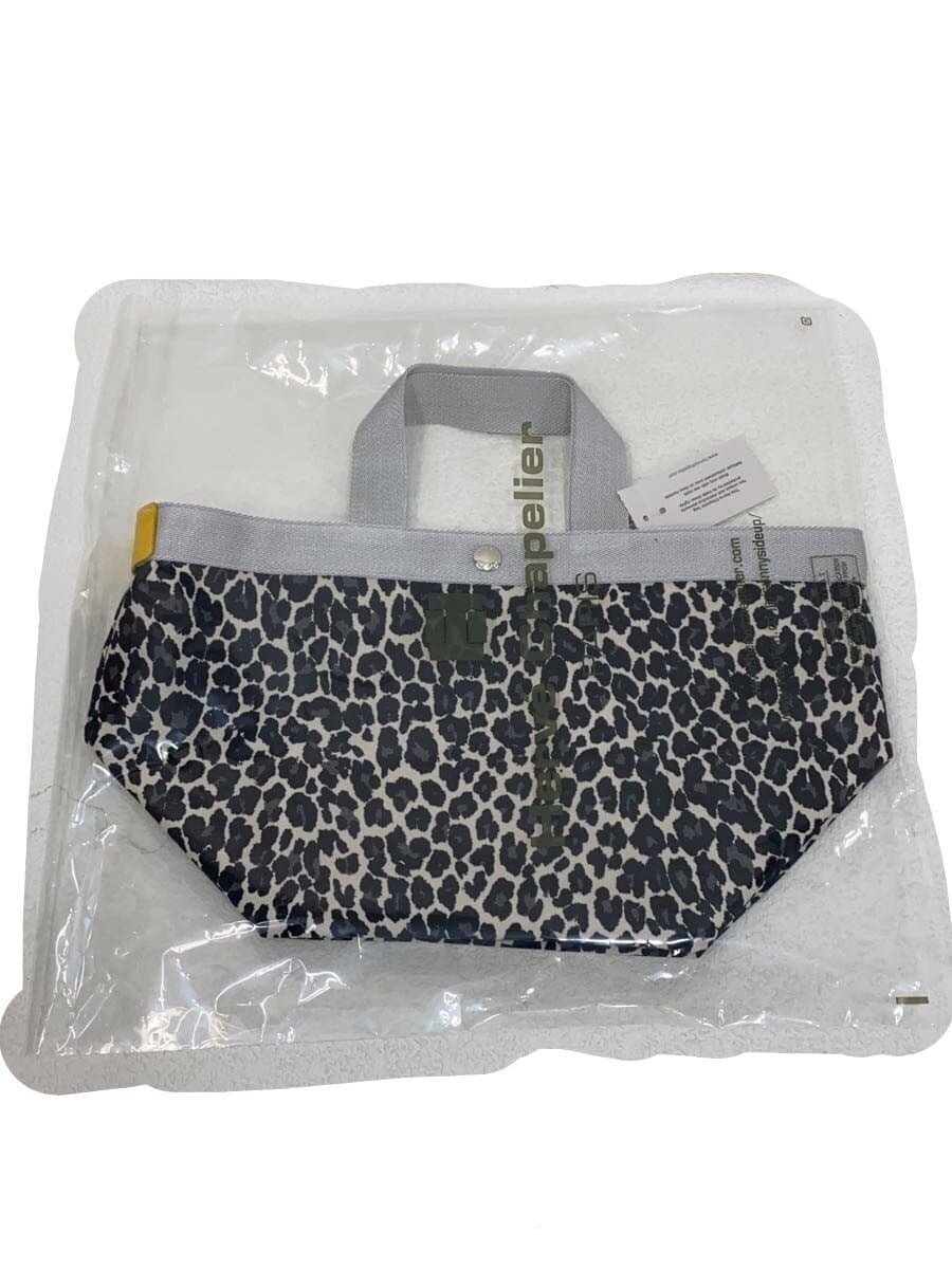 Herve Chapelier Panther Brown Silver Made to Order Tote Bag BEG All Over Pattern