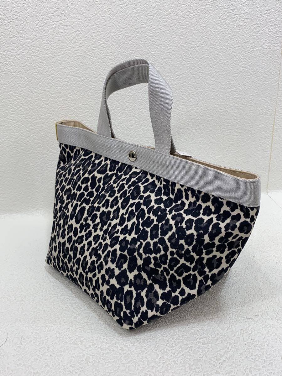 Herve Chapelier Panther Brown Silver Made to Order Tote Bag BEG All Over Pattern 3