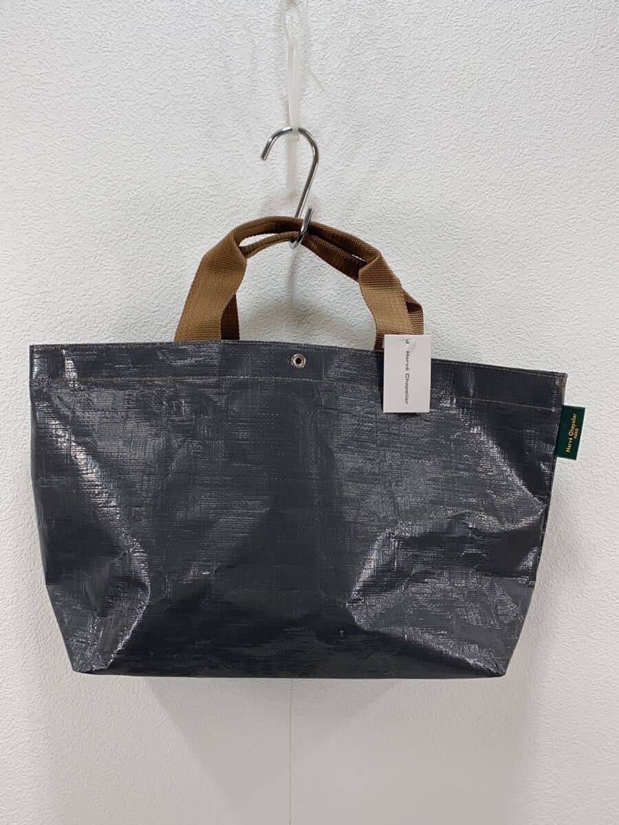 Herve Chapelier With Tag Marche Bag M Tote Bag GRY Solid 2012PP 2