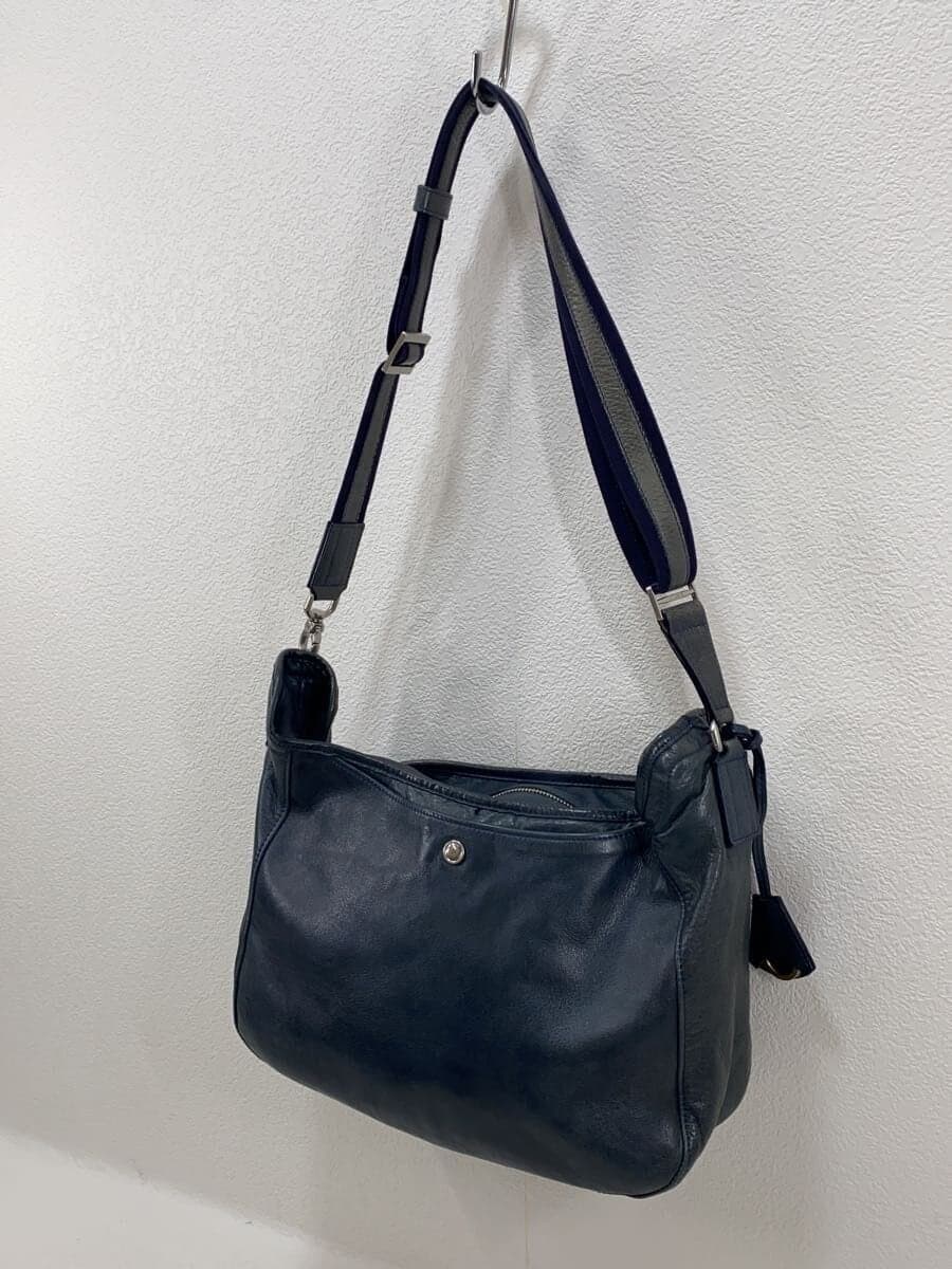 aniary Shoulder Bag Leather BLU 2