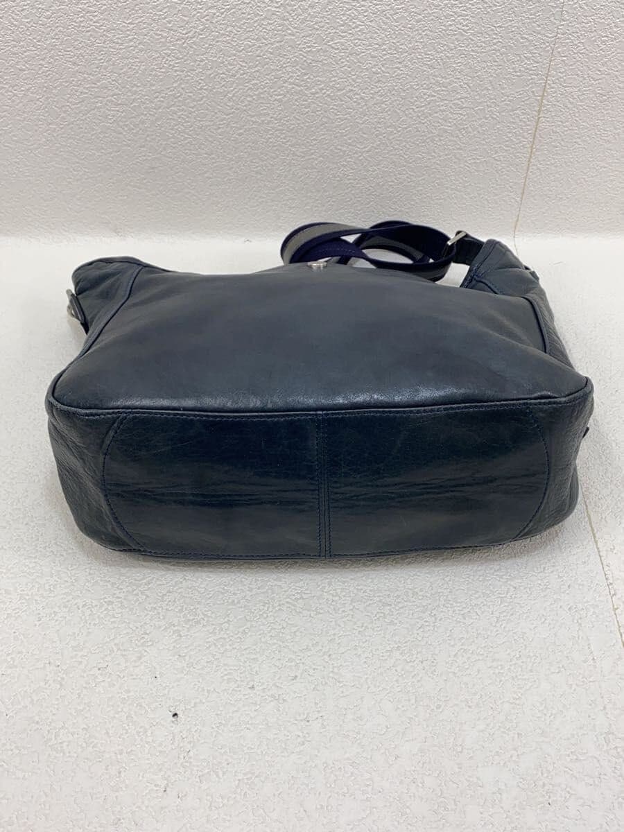 aniary Shoulder Bag Leather BLU 4