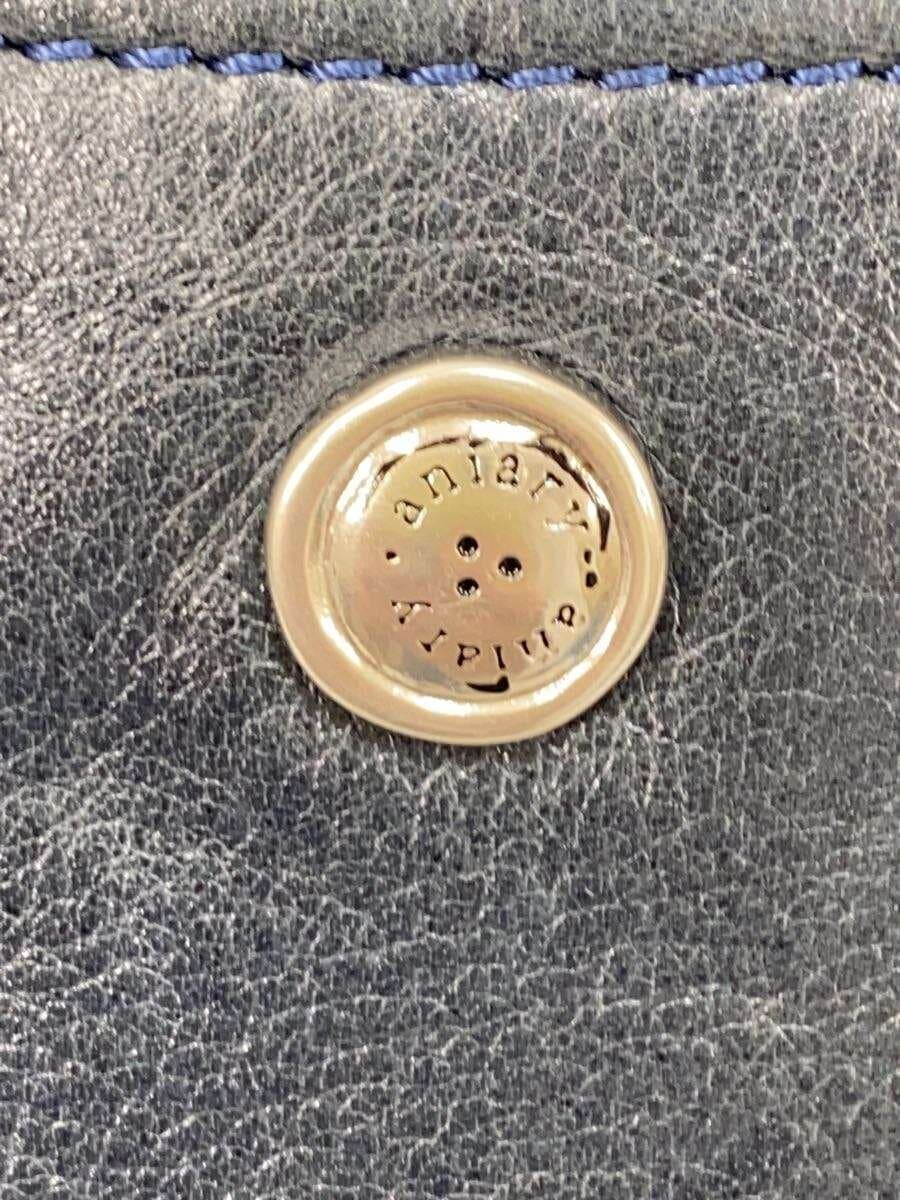 aniary Shoulder Bag Leather BLU 5