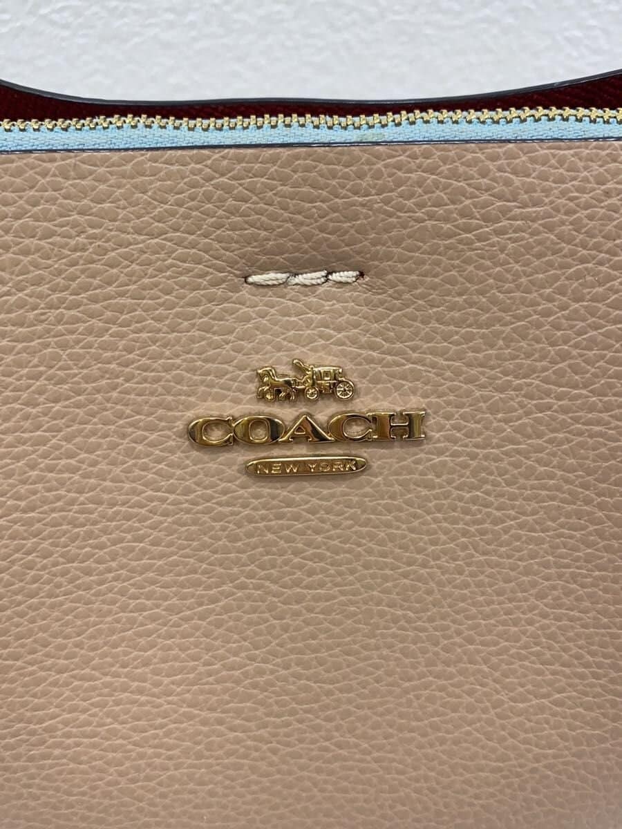 COACH Molly Bucket Bag 22 Leather BEG Solid 5