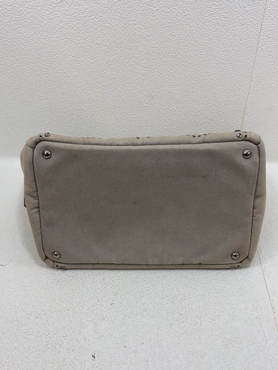 PRADA Kanapa Bijou Lines Tone Handbag Consider Condition Shoulder Missing Part 4