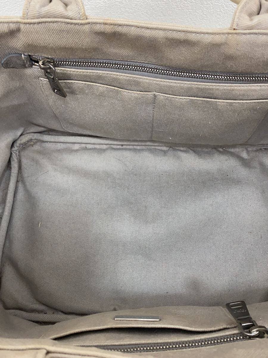 PRADA Kanapa Bijou Lines Tone Handbag Consider Condition Shoulder Missing Part 6