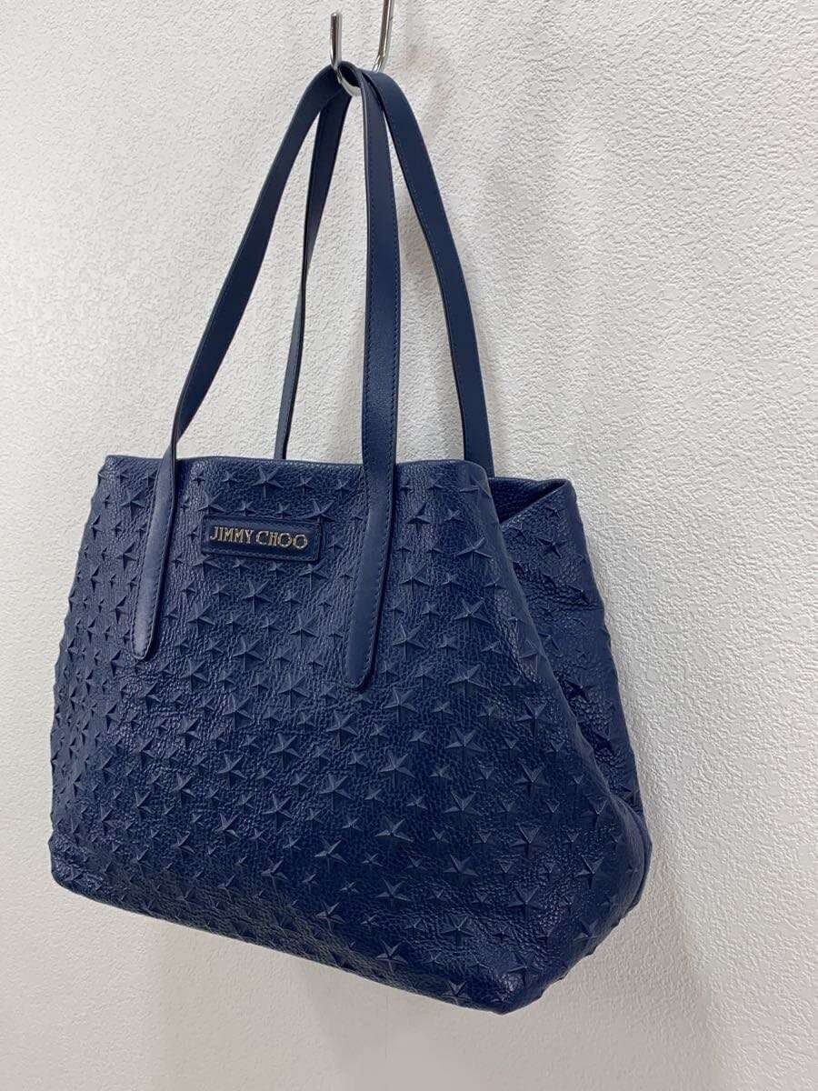JIMMY CHOO bag leather blue 2
