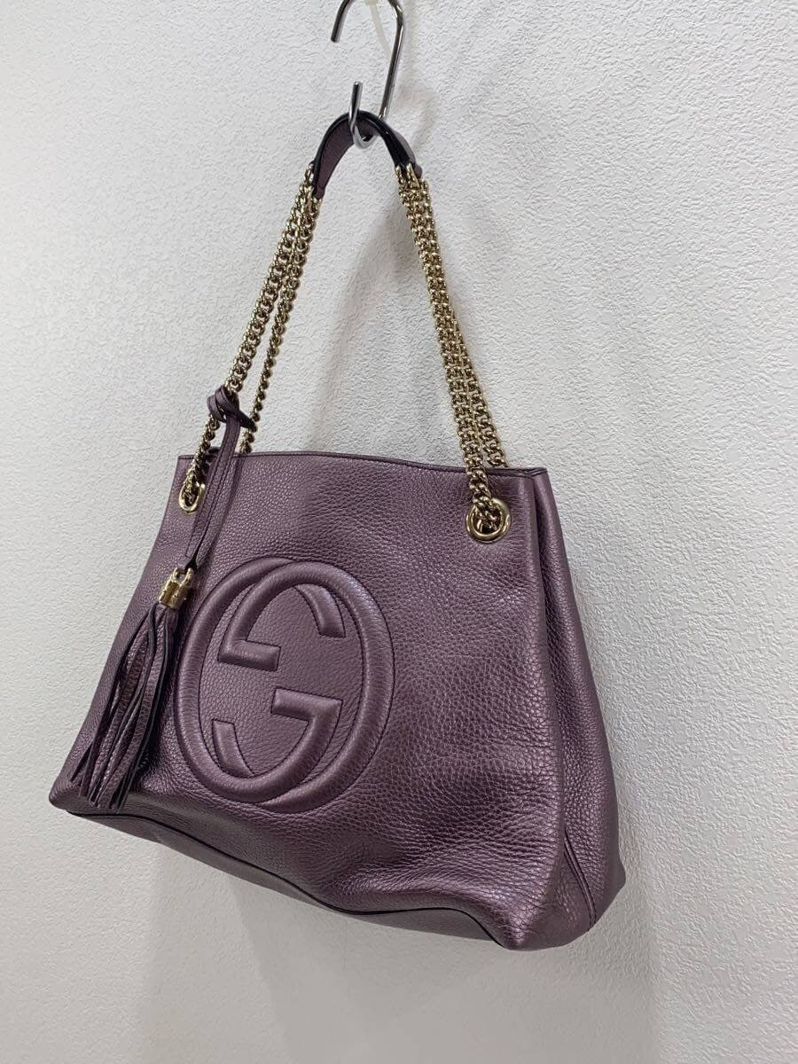 GUCCI Chain Tote Bag Soho Leather PNK 308982 AB80G 6812 2