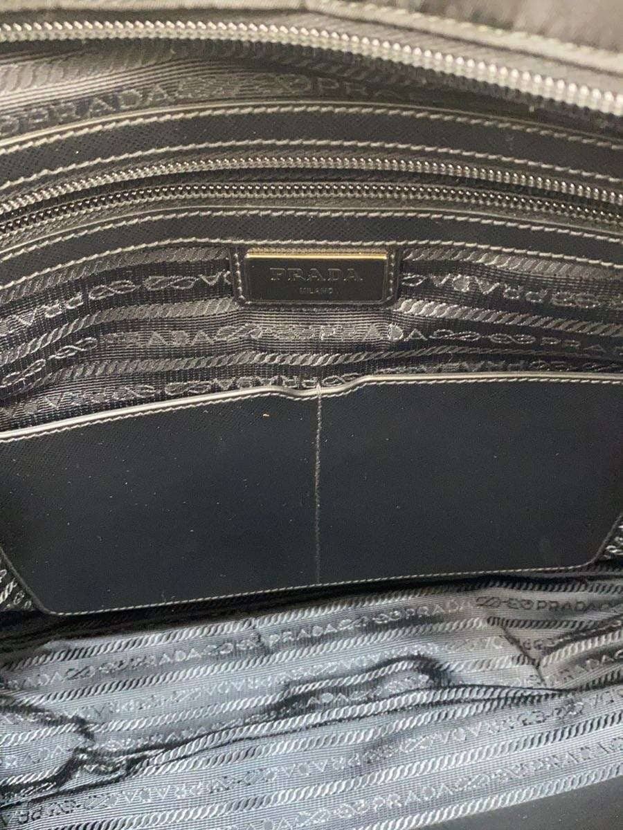 PRADA 2way Triangle Logo Shoulder Bag Nylon Black 2VG032 6