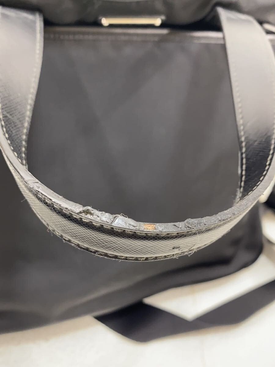 PRADA 2way Triangle Logo Shoulder Bag Nylon Black 2VG032 7