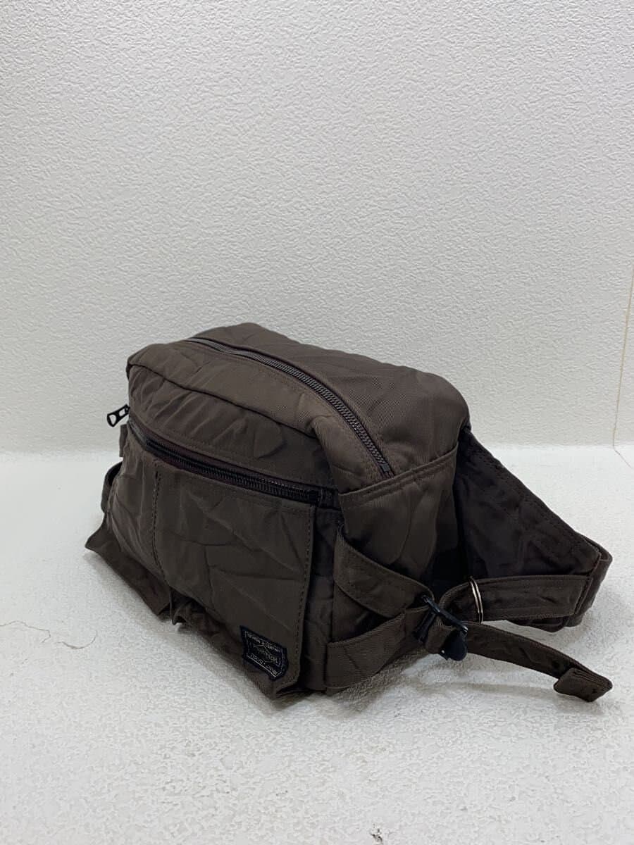 PORTERRIDE Wrinkle processing Shoulder bag -- KHK Solid color 2