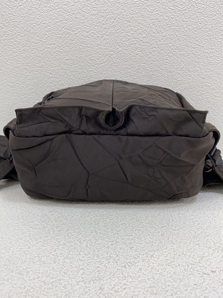 PORTERRIDE Wrinkle processing Shoulder bag -- KHK Solid color 4