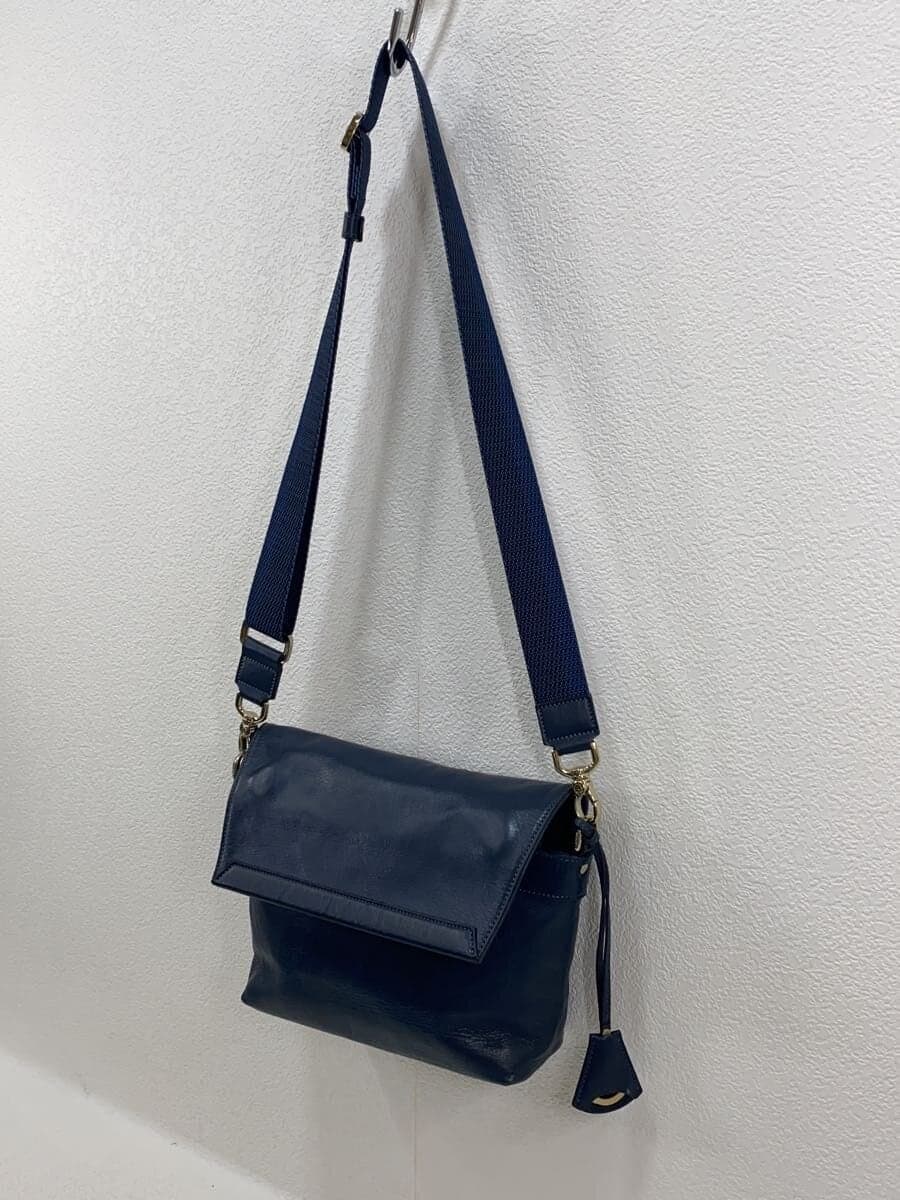 aniary Shoulder Bag Leather Navy 2