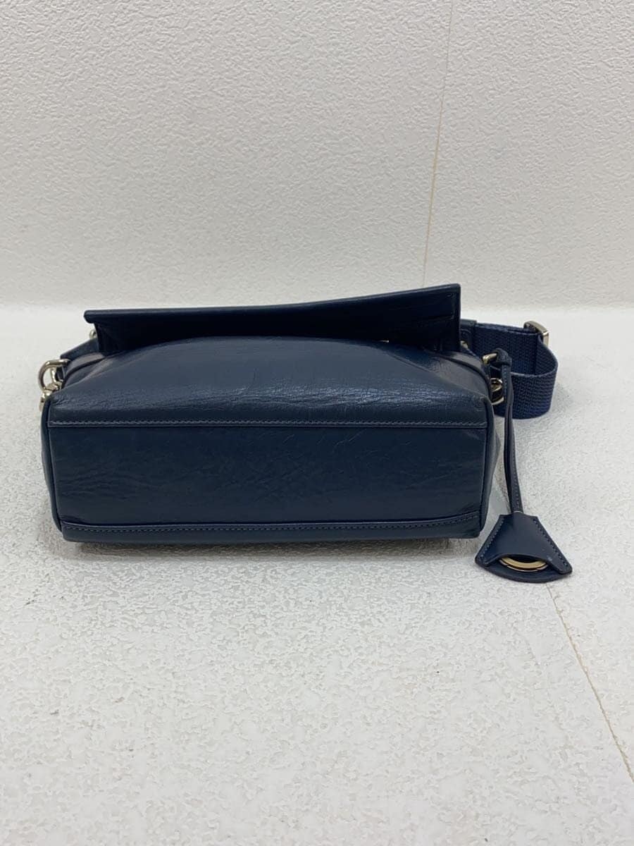 aniary Shoulder Bag Leather Navy 4