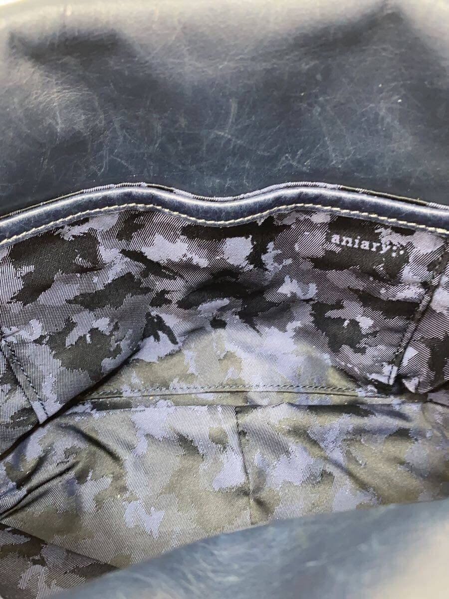 aniary Shoulder Bag Leather Navy 5